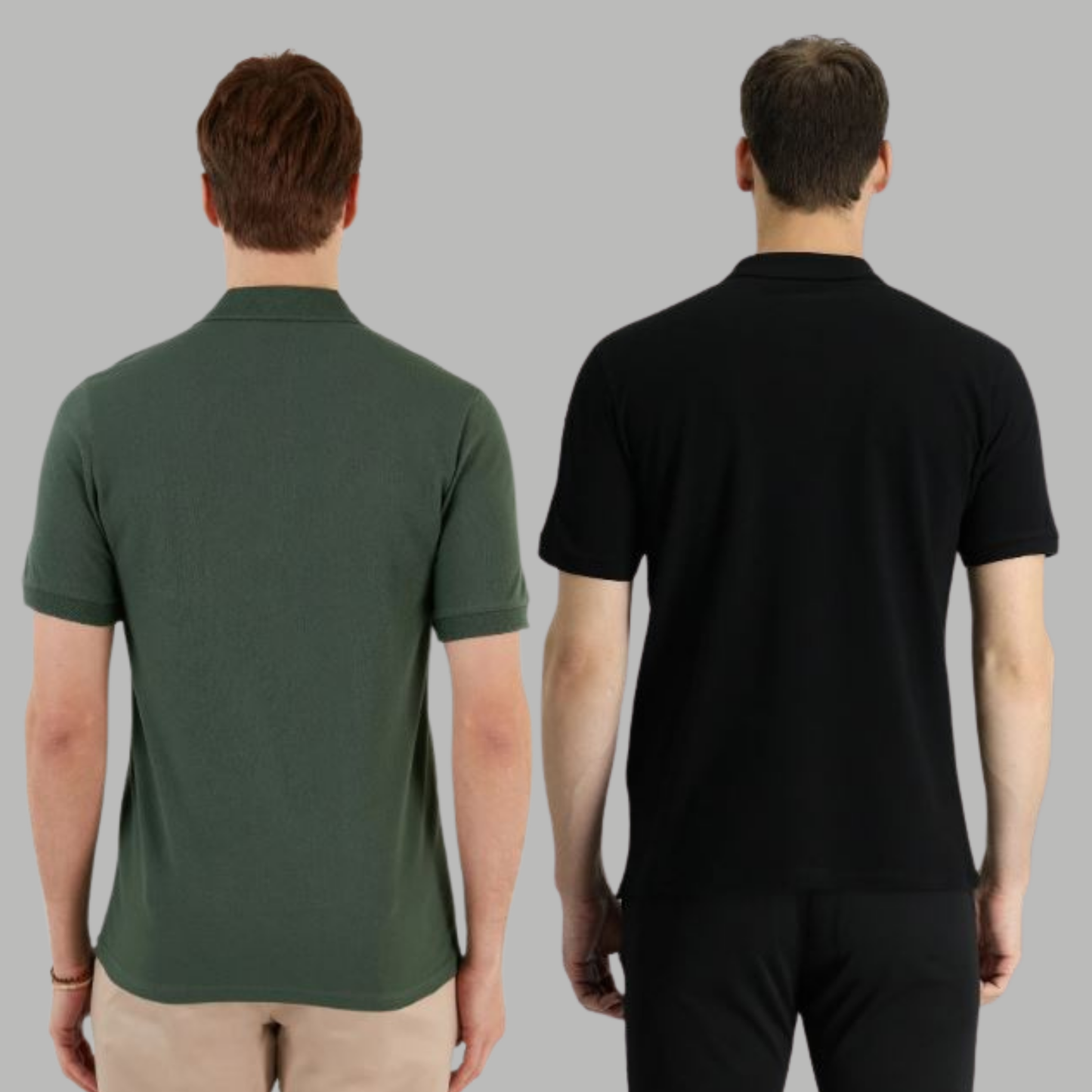 Men's Cotton Rich Polo T Shirt | Collar Tshirts | Half Sleeves | Plain (Combo Pack of 2) -Regular Fit (select any 2 )