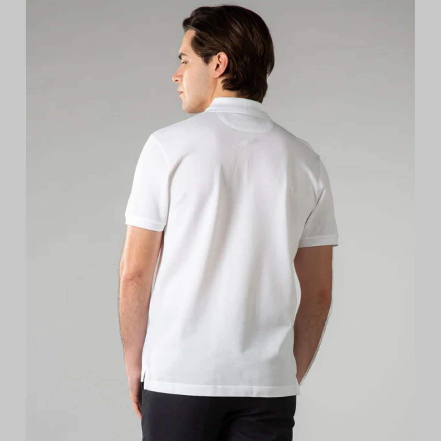 WHITE COLOUR POLO REGULAR FIT UNISEX T-SHIRT
