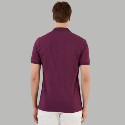 WINE RED ROUND NECK REGULAR FIT UNISEX T-SHIRT