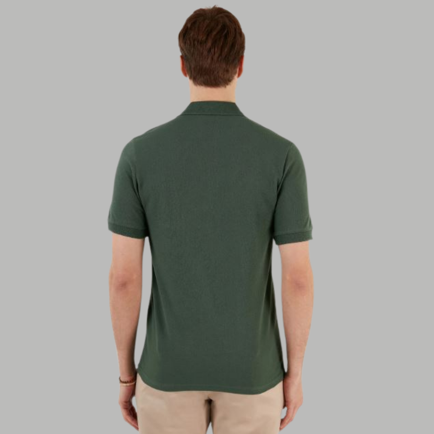 BOTTAL GREEN COLOUR POLO REGULAR FIT UNISEX T-SHIRT
