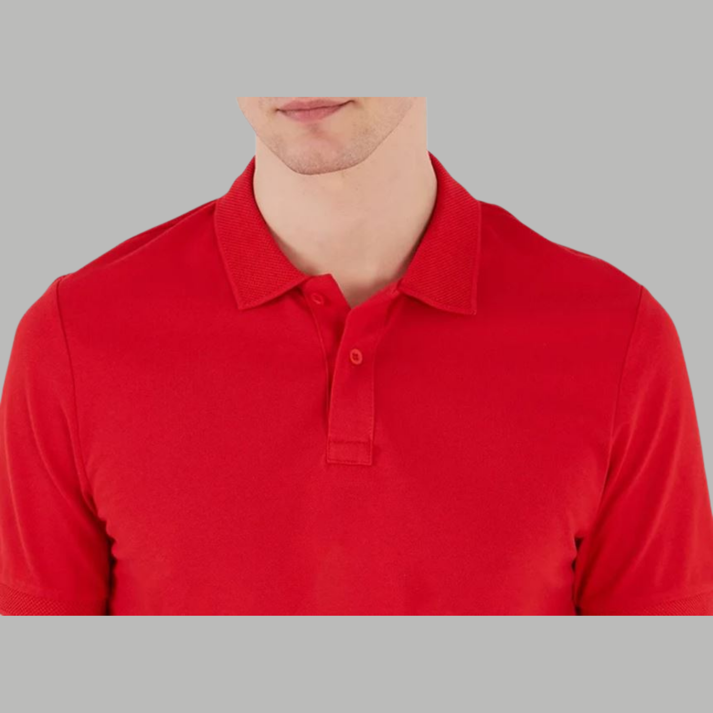 CANDY RED COLOUR POLO REGULAR FIT UNISEX T-SHIRT