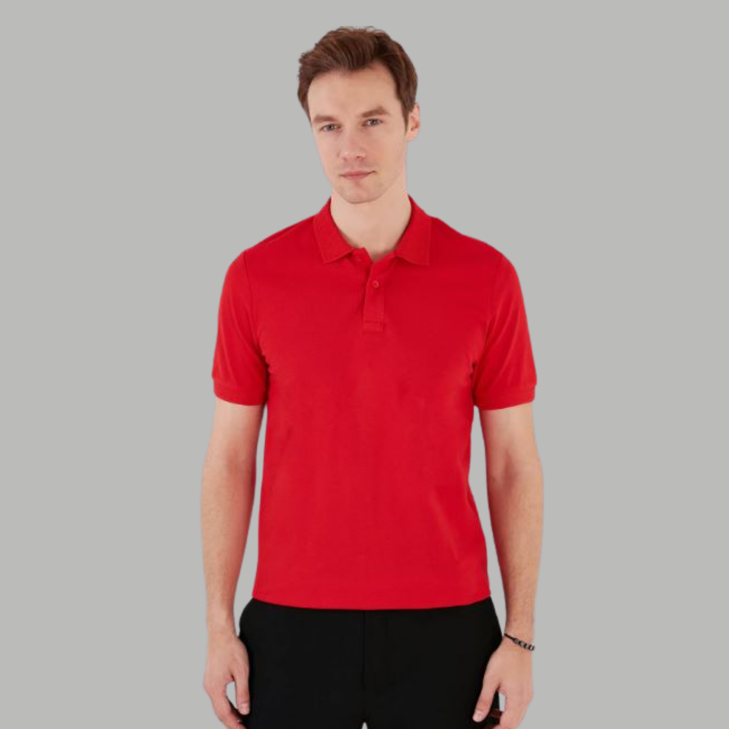 CANDY RED COLOUR POLO REGULAR FIT UNISEX T-SHIRT