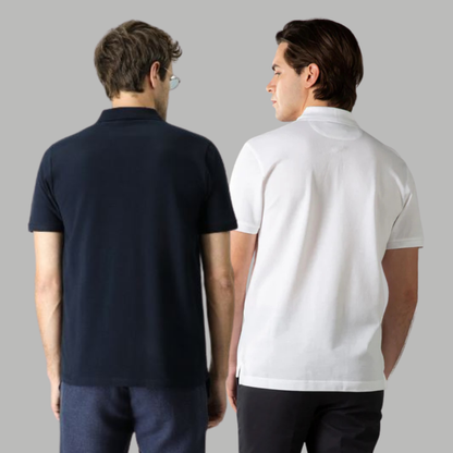 Men's Cotton Rich Polo T Shirt | Collar Tshirts | Half Sleeves | Plain (Combo Pack of 2) -Regular Fit (select any 2 )