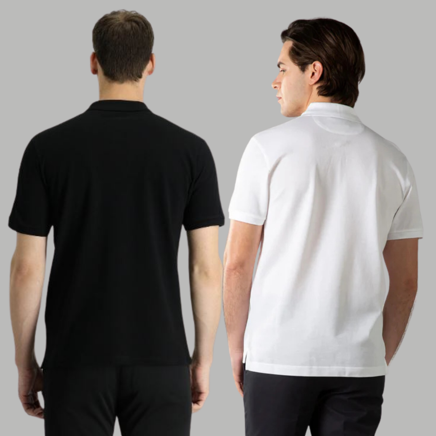 Men's Cotton Rich Polo T Shirt | Collar Tshirts | Half Sleeves | Plain (Combo Pack of 2) -Regular Fit (select any 2 )