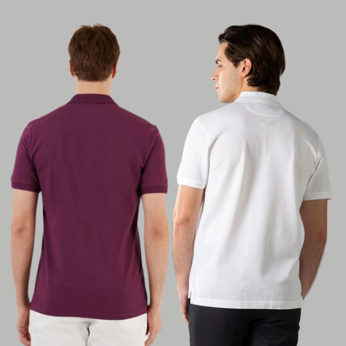Men's Cotton Rich Polo T Shirt | Collar Tshirts | Half Sleeves | Plain (Combo Pack of 2) -Regular Fit (select any 2 )