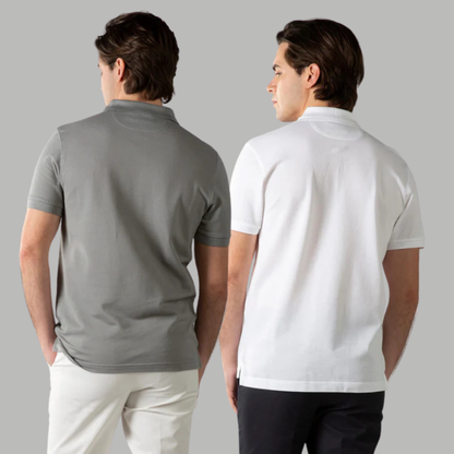 Men's Cotton Rich Polo T Shirt | Collar Tshirts | Half Sleeves | Plain (Combo Pack of 2) -Regular Fit (select any 2 )
