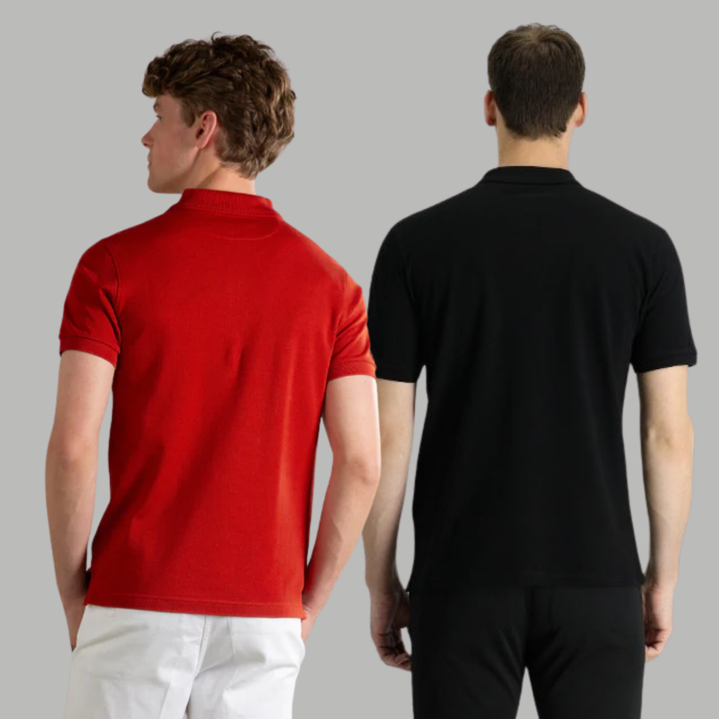 Men's Cotton Rich Polo T Shirt | Collar Tshirts | Half Sleeves | Plain (Combo Pack of 2) -Regular Fit (select any 2 )