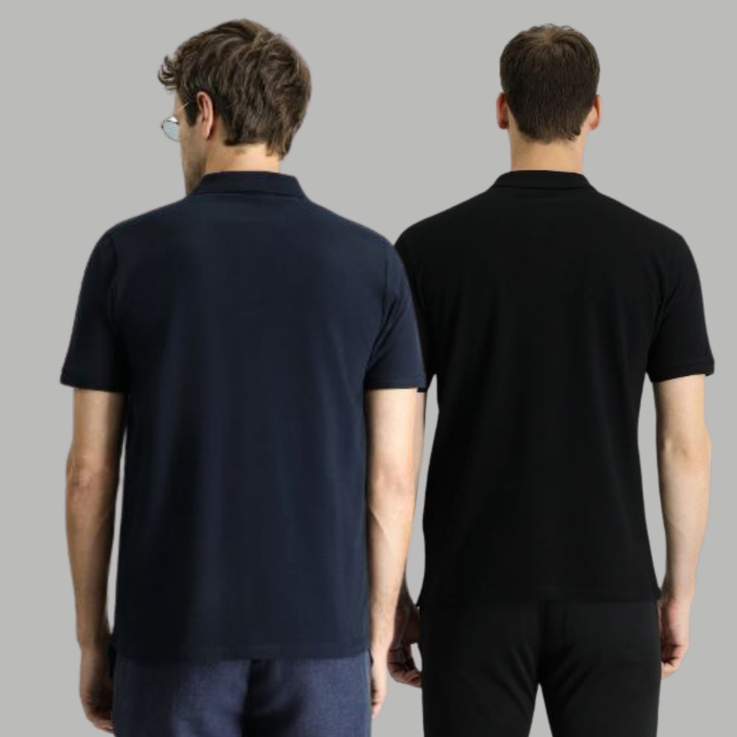 Men's Cotton Rich Polo T Shirt | Collar Tshirts | Half Sleeves | Plain (Combo Pack of 2) -Regular Fit (select any 2 )