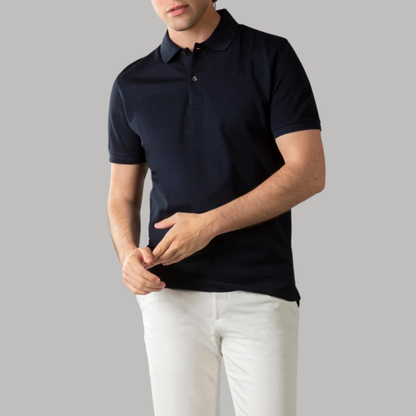 NAVI BLUE COLOUR POLO REGULAR FIT UNISEX T-SHIRT