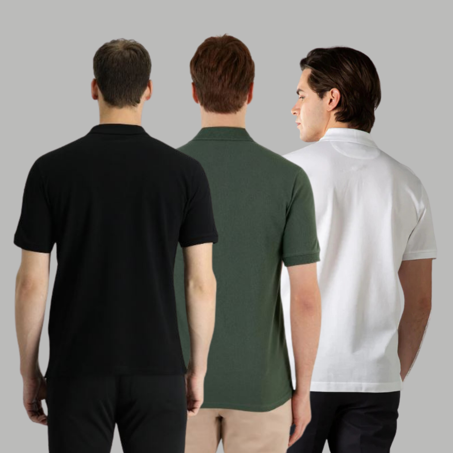 Men's Cotton Rich Polo T Shirt | Collar Tshirts | Half Sleeves | Plain (Combo Pack of 3) -Regular Fit 9