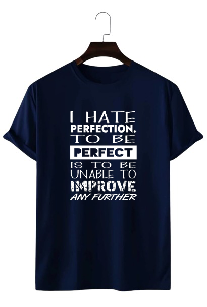 I HATE PERFECTION PRINT UNISEX T-SHIRT