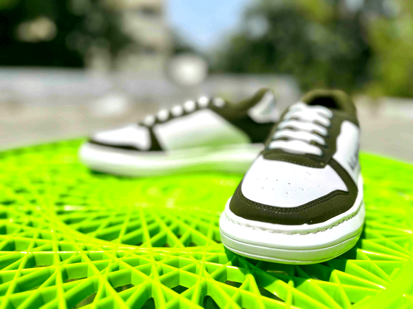 Klan's Soft Sole Sneakers - White and Green