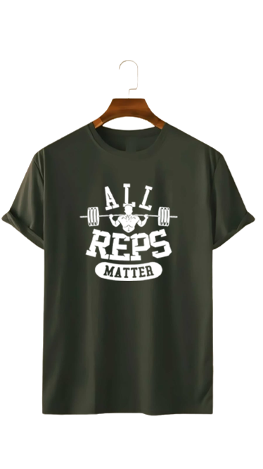 PLUS SIZE ALL REPS MATTER PRINT UNISEX T-SHIRT