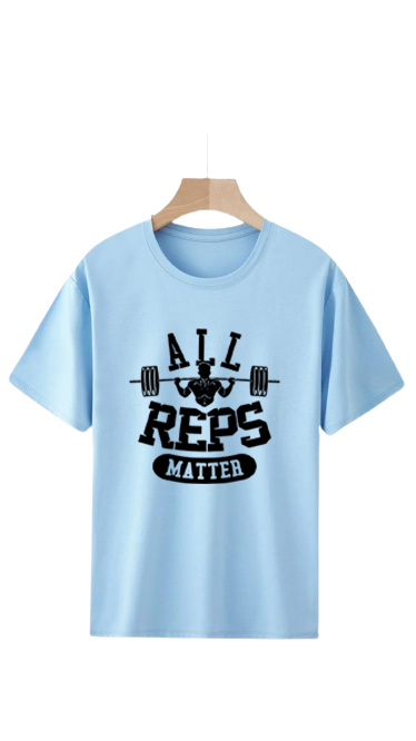 PLUS SIZE ALL REPS MATTER PRINT UNISEX T-SHIRT