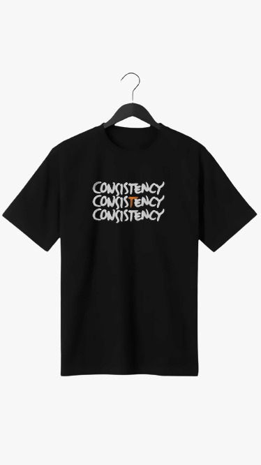 CONSISTENCY PRINT UNISEX T-SHIRT