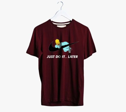 JUST DO IT.... LATER PRINT UNISEX T-SHIRT