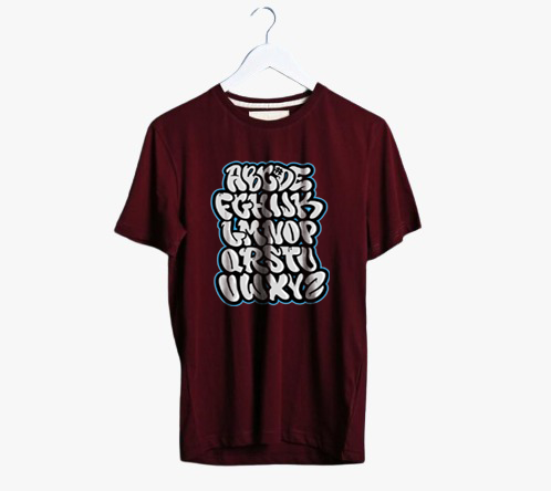 ENGLISH ALPHABETS PRINT UNISEX T-SHIRT