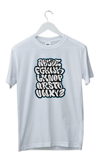 ENGLISH ALPHABETS PRINT UNISEX T-SHIRT