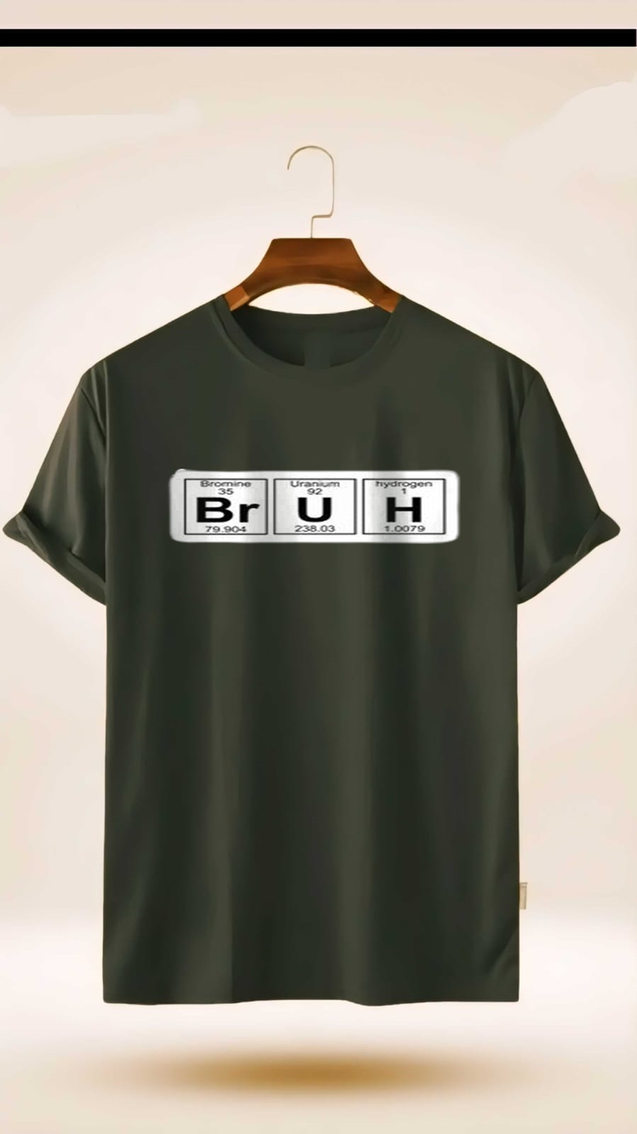 BRUH PERODIC PRINTED  PRINT UNISEX T-SHIRT