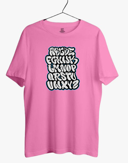 ENGLISH ALPHABETS PRINT UNISEX T-SHIRT