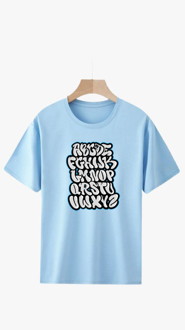 ENGLISH ALPHABETS PRINT UNISEX T-SHIRT