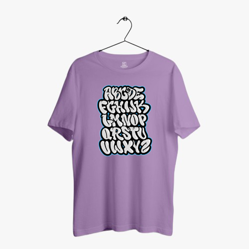 ENGLISH ALPHABETS PRINT UNISEX T-SHIRT