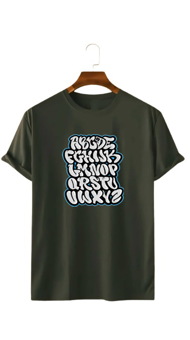 ENGLISH ALPHABETS PRINT UNISEX T-SHIRT