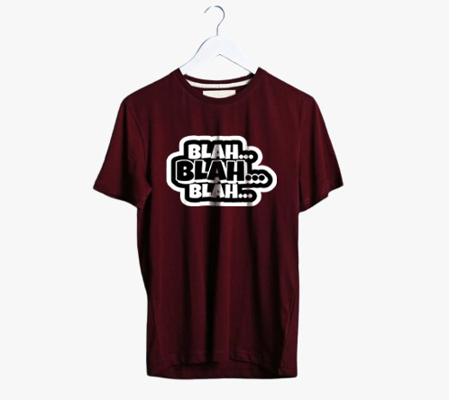 PLUS SIZE BLAH BLAH BLAH PRINT UNISEX T-SHIRT