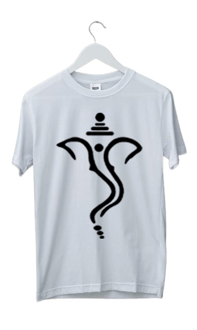 PLUS SIZE GANESHA PRINT UNISEX T-SHIRT