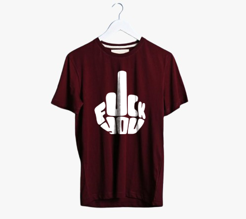 FUCK YOU PRINT UNISEX T-SHIRT