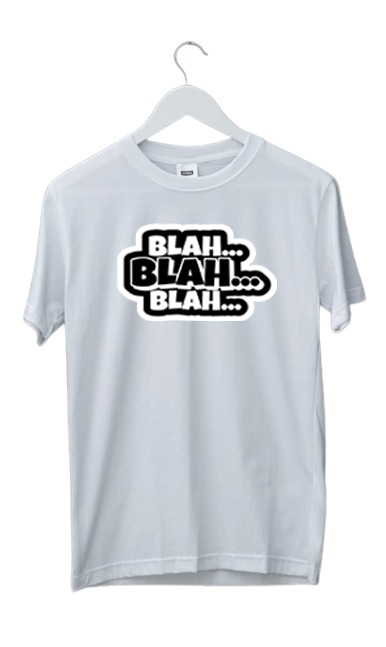 PLUS SIZE BLAH BLAH BLAH PRINT UNISEX T-SHIRT