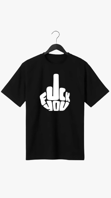 FUCK YOU PRINT UNISEX T-SHIRT