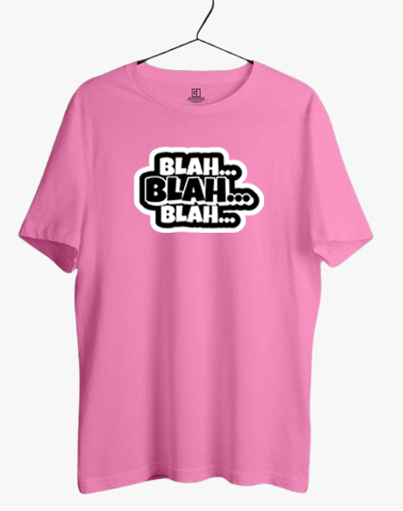 PLUS SIZE BLAH BLAH BLAH PRINT UNISEX T-SHIRT