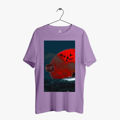 PLUS SIZE DROWNING PRINT UNISEX T-SHIRT