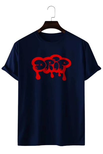 PLUS SIZE DRIP PRINT UNISEX T-SHIRT