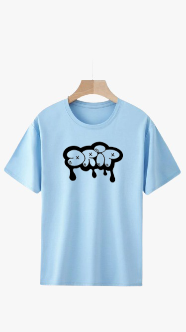 PLUS SIZE DRIP PRINT UNISEX T-SHIRT