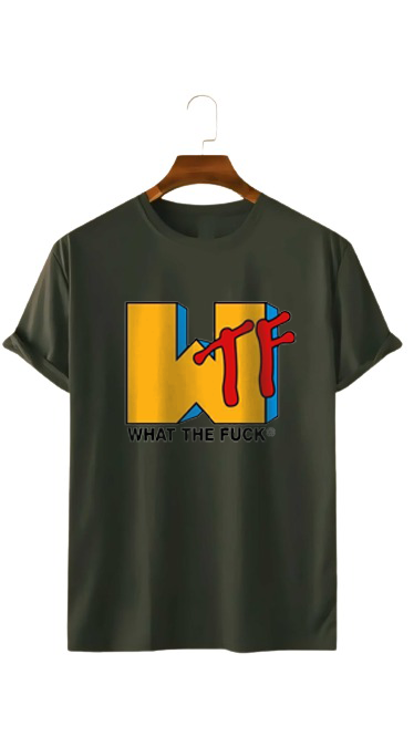 WHAT THE FUCK PRINT UNISEX T-SHIRT