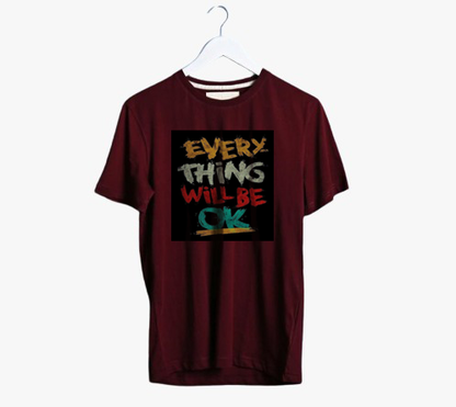 PLUS SIZE EVERYTHING WILL BE OK PRINT UNISEX T-SHIRT