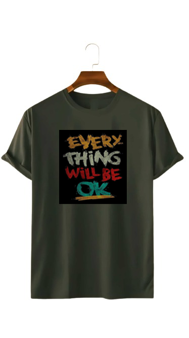 PLUS SIZE EVERYTHING WILL BE OK PRINT UNISEX T-SHIRT