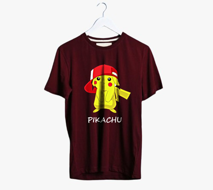 PLUS SIZE PIKACHU PRINT UNISEX T-SHIRT