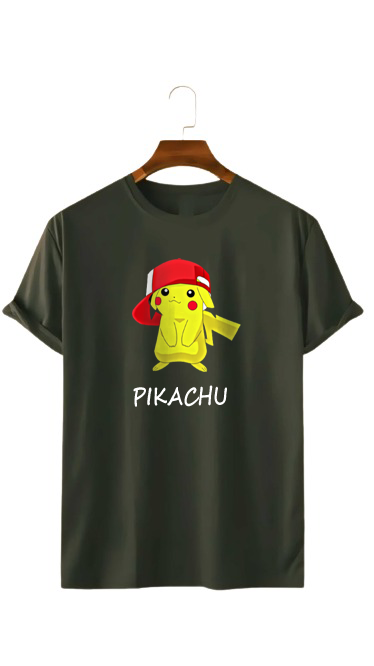 PLUS SIZE PIKACHU PRINT UNISEX T-SHIRT