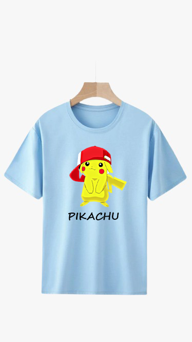 PLUS SIZE PIKACHU PRINT UNISEX T-SHIRT