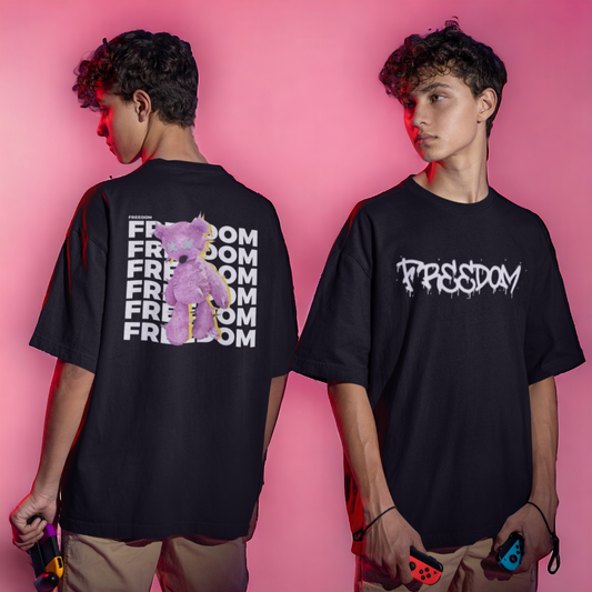 FREEDOM PRINT REGULAR FIT  UNISEX T-SHIRT