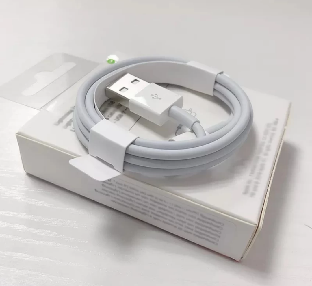 APPLE Lightning charging Cable   (Compatible with Mobile, White, One Cable)
