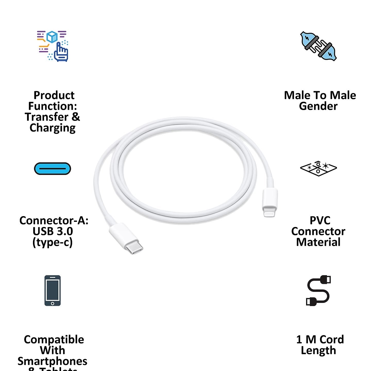 Apple Lightning to USB-C Cable