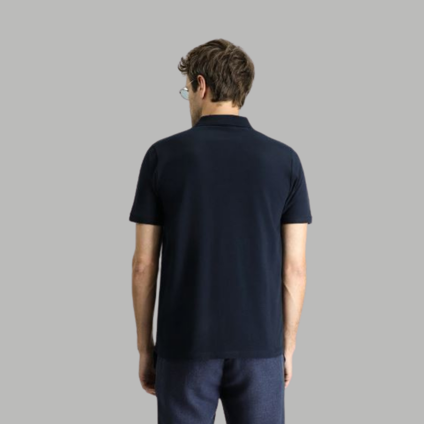 NAVI BLUE COLOUR POLO REGULAR FIT UNISEX T-SHIRT