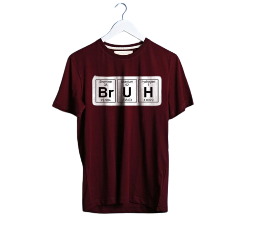 BRUH PERODIC PRINTED  PRINT UNISEX T-SHIRT