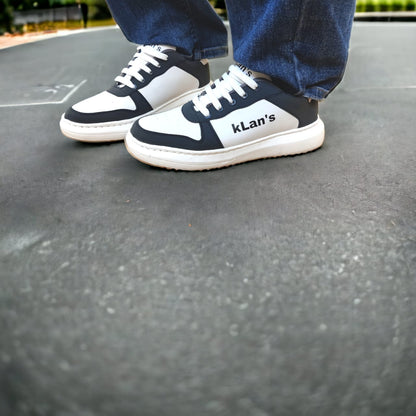 Klan's Soft Sole Sneakers - White and black