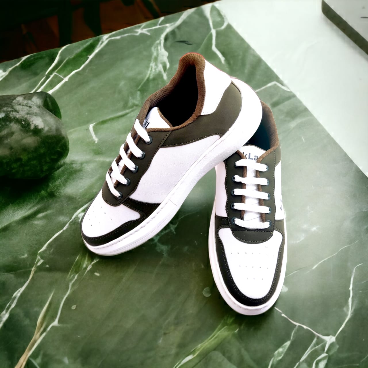 Klan's Soft Sole Sneakers - White and Green