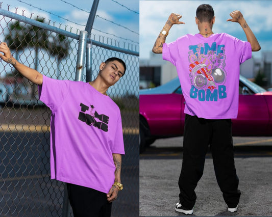 TIME BOMB PRINT  REGULAR FIT UNISEX T-SHIRT